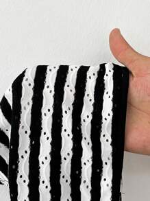 Muchica Damska luźna, bezrękawnikowa, dopasowana, krótka bluzka w paski, lato