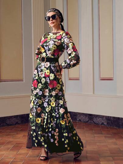 【もも】 DOT SHEER FLARE DRESS 91hpS3xv59L._UF350,350_QL50_.jpg