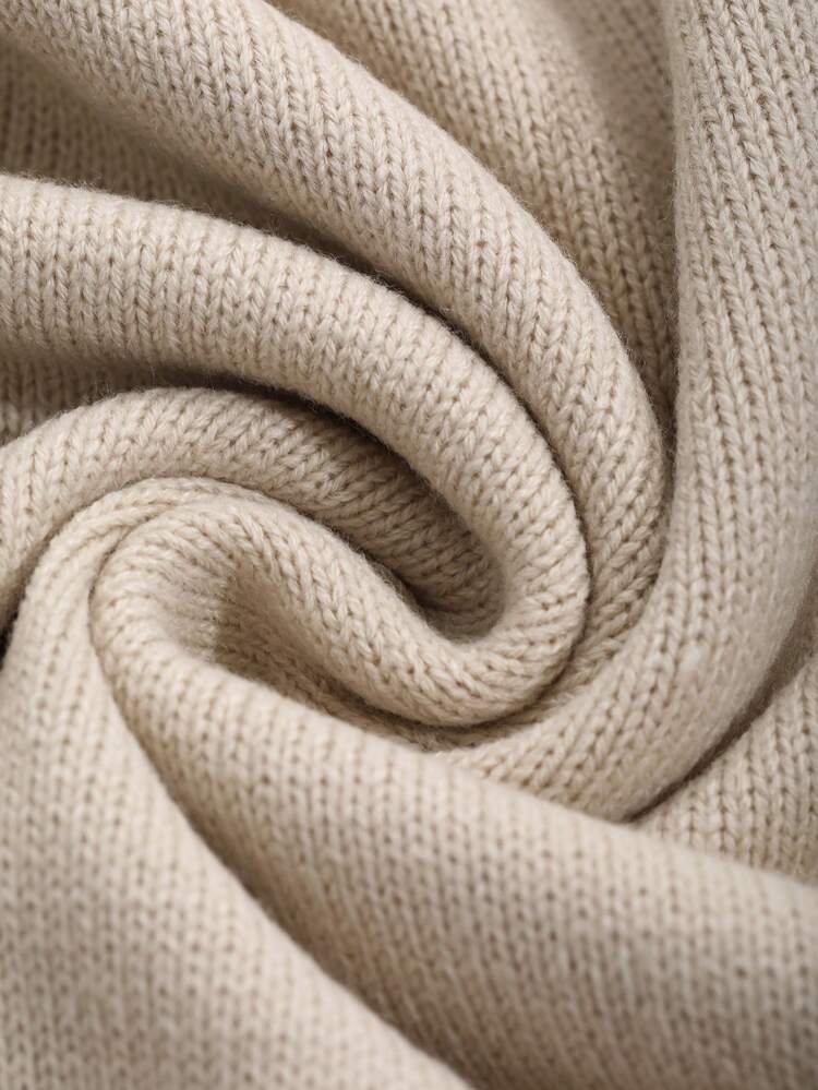 Plain Crew Neck Twist Knit Sweater Dress For Women,Fall Clothes