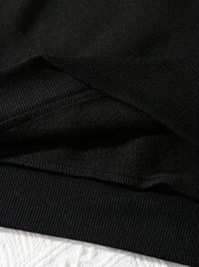 Maweii Fashion Rhinestone Tiger Animal Print Sweatshirt, Crew Neck Top,Graduation,Teacher,Back To School Pullover Fall - Black - View 8