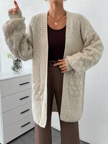 RueChic Cardigan With Pocket Detail And Special Pattern + 583