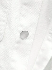 Manfinity Homme Men's Beige Denim Casual Jacket - Beige - View 4