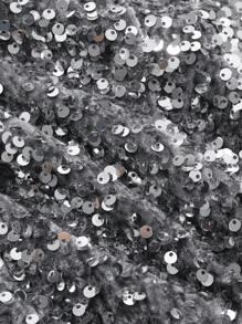 DAZY 亮片闪亮迷你裙，女士舞会裙，秋冬女装裙，新年女装嘉年华服装 - 黑色 - 查看 9