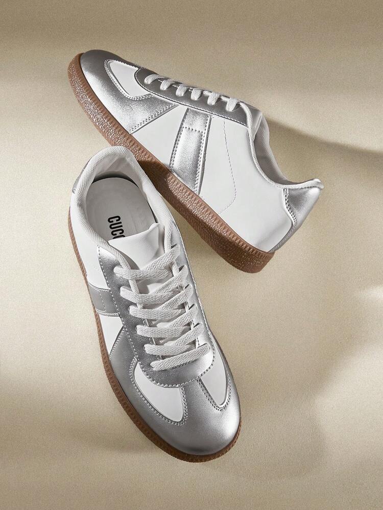 CUCCOO EASI 2024 Frühlings Damen Retro Lässig Trainingsschuhe Flache Sneakers