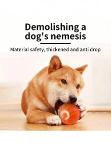 PETSIN Quà tặng cho người yêu mèo/chó và mẹ của chó/mèo thích quả bóng đuổi bắt lăn điện, đồ chơi cao su bền - Nhiều màu - Xem 1