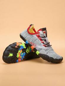 Giày thể thao ngoài trời cho trẻ em Aqua Shoes Sandal chống trượt Yoga Leo núi Giày thoáng khí - Màu Xám nhạt - Xem 2