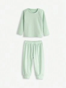 SHEIN 4pcs/Set Baby Boys All-Match Casual Everyday Comfortable Soft Long Sleeve Outfits, Suitable For Outdoor And Lounging In Autumn And Winter - Multicolor - View 9