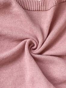 EMERY ROSE Christmas Snowman 3D Faux Fur Decor Oversized Casual Sweater Jacket, Reduces Age, Cozy Vibe, Autumn/Winter - Multicolor - View 7