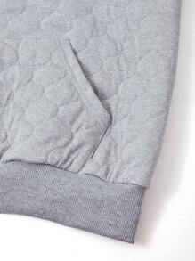 2 peças/conjunto de moletom com capuz e calças de moletom para meninas adolescentes, tecido texturizado, conjunto de roupa da moda, outono