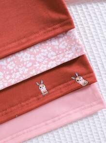 4pcs/Set Stylish And Cute Tops For Baby Girls - Multicolor - View 6