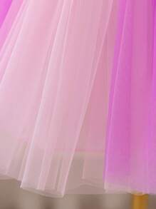 Glamorique Kids Christmas Partywear Santa Dress, New Year's Dress. Baby Girl Christmas & Halloween Ball Gown Dress, Princess Dress With Bow, Sequin Silver Ribbon, Pink Satin Ribbon, Flared Tulle Skirt, Front & Back Bow, Stage Performance, Birthday Party, Wedding, Festival Dress, Suitable For All Seasons