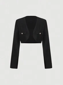 SHEIN MOD Elegante conjunto casual de traje de oficina: vestido y chaqueta, conjunto de dos piezas para otoño, chaquetas de mujer para otoño, vestimenta casual de negocios para mujer, vestido formal, conjunto de dos piezas para mujer sexy de oficina, atuendo de estilo "vieja riqueza" para maestras
