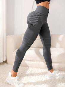 Seamluxe SHEIN Sport Seamless Wide Waistband Sports Leggings