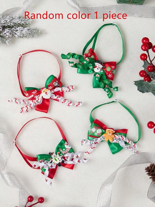 PETSIN 1pc Random Christmas Pet Bow Tie