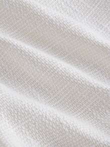 SHEIN MOD Women Simple White Shorts, Elegant Business, Casual Commuter