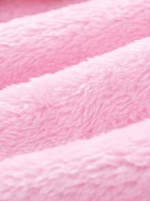 秋冬季 Tween 女童时尚保暖内衬夹克 - 藍色 - 查看 7