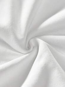 Manfinity VCAY Felpa con cappuccio oversize da uomo bianca lavorata a maglia con stampa a croce