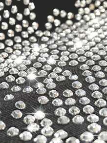 Maweii Fashion Rhinestone Tiger Animal Print Sweatshirt, Crew Neck Top,Graduation,Teacher,Back To School Pullover Fall - Black - View 5