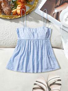 Soleia 藍色休閒吊帶上衣 - 藍色 - 查看 1