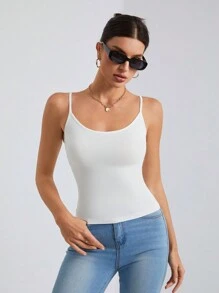 SHEIN Tall 1 pieza Top de tirantes tipo body con estampado de leopardo para mujer, verano