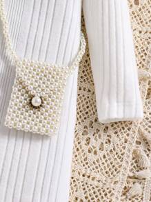 2 件套青少年女孩休闲外套套装：羊毛夹克和 A 字罗纹针织裙，冬季