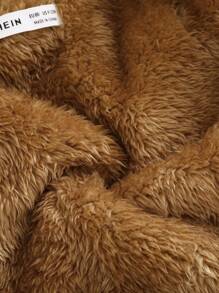 SHEIN 男女通用婴儿夹克，配有可爱的 3D 耳朵装饰，适合户外、日常休闲穿着、返校场合、秋冬季