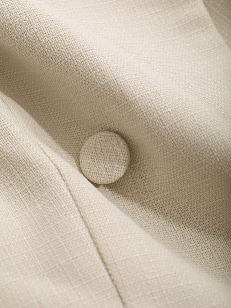 2pcs/Set Women Plain Jacket And Split Skirt,Fall Clothes