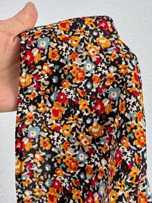 SHEIN Kleine Mädchen Urban Chic Kleid mit Ditsy Blumen Muster, Langarm, Webware, NOVA Store