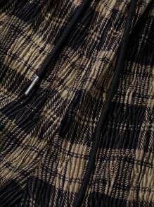 FRIFUL 女式简约格子前系带休闲裤，秋季服装 - 彩色 - 查看 6