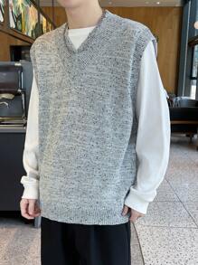 Claim Dot Cardigan Simples com Botões para Homens