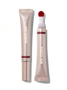 SHEGLAM Pout Pillow Cushion Matte Liquid Lipstick-Nod Off Long Lasting Liquid Lipstick Matte Finish Sponge Tip Applicator Lip Gloss Moisturizing Non-Sticky Lip Gloss Brand Beauty Makeup Face Paint Cosmetic For Women Girls Perfect For Fall Winter Ideal For Y2K Fancy Fashion Suitable For Birthday Christmas Present Party Ready Best Color