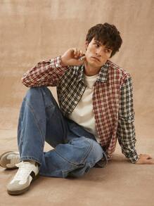 Men Premium 91% Cotton Denim Utility Barrel Leg Jeans - Medium Wash - View 8