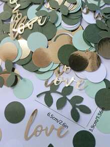 SHEIN 100pcs Random Party Theme Confetti, Table Scatter Decorations For Country Natural Style Party, Wedding Bridal Shower, Classroom Decor Graduation Party Decorations Birthday Decorations