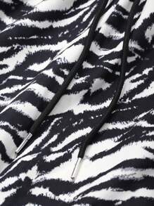 FRIFUL Women's Allover Print Drawstring Waist Casual Loose Fit Pants - Multicolor - View 6