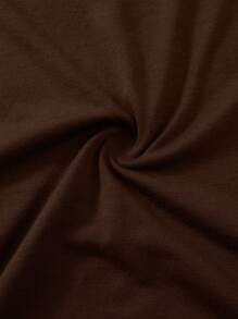 Manfinity EMRG 大码男士字母印花圆领短袖休闲 T 恤