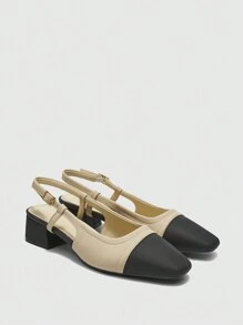 CUCCOO BIZCHIC Women's Retro Chunky Heel Strap Sandals - Multicolor - View 9