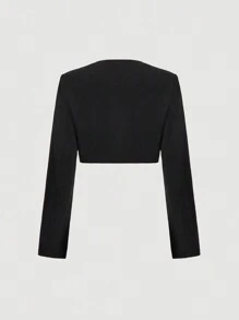 SHEIN MOD Elegante conjunto casual de traje de oficina: vestido y chaqueta, conjunto de dos piezas para otoño, chaquetas de mujer para otoño, vestimenta casual de negocios para mujer, vestido formal, conjunto de dos piezas para mujer sexy de oficina, atuendo de estilo "vieja riqueza" para maestras