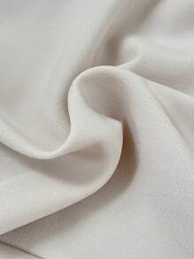 SHEIN EZwear Damen Große Größen Mode Sommerkleid in Apricot mit Falten und ärmellos