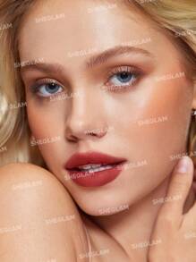 SHEGLAM Pout Pillow Cushion Matte Liquid Lipstick-40 Winks Long Lasting Liquid Lipstick Matte Finish Sponge Tip Applicator Lip Gloss Moisturizing Non-Sticky Lip Gloss Lip Combo Brand Beauty Makeup Face Paint Cosmetic For Women Girls Perfect For Winter Spring Ideal For Y2K Fancy Fashion Suitable For Birthday Gift Party Ready Best Color - 40 Winks - View 3