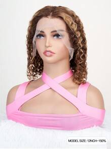 P4/27 Tóc Bob Sóng Nước Nổi Bật 13x4 Tóc Người Brazil Tóc Giả Ren Phía Trước Cho Phụ Nữ Màu Vàng Mật Ong Tóc Ngắn Bob Trong Suốt Màu Tóc Vàng Ướt Và Lượn Sóng Với Tóc Trẻ Em - SP4/27 - Xem 4