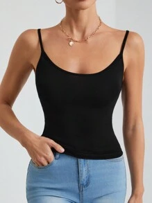 SHEIN Tall 1 pieza Top de tirantes tipo body con estampado de leopardo para mujer, verano