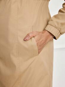 MaterniWear 3-In-1 Kangaroo Pocket Maternity Hooded Padded Coat, Winter Coat Outerwear For Pregnant Women