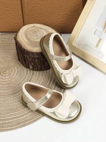 Giày đế bằng vàng thoải mái mới cho bé gái mùa thu, giày đế bằng dễ thương cho bé gái mới biết đi, giày tập đi cho bé, giày đi học - Vàng - Xem 2