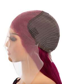 13*6 透明蕾絲前假髮 18-30 英寸酒紅色深波浪人髮假髮帶嬰兒頭髮預拔女式 - SBUGA - 查看 6