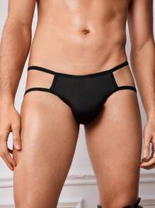 DrisQ Men's Solid Color Hollow Sexy Briefs