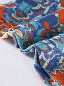 Set de 3 calzoncillos tipo bóxer con estampado completo, de moda y cómodos para hombre