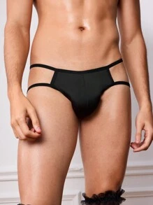 DrisQ Men's Solid Color Hollow Sexy Briefs