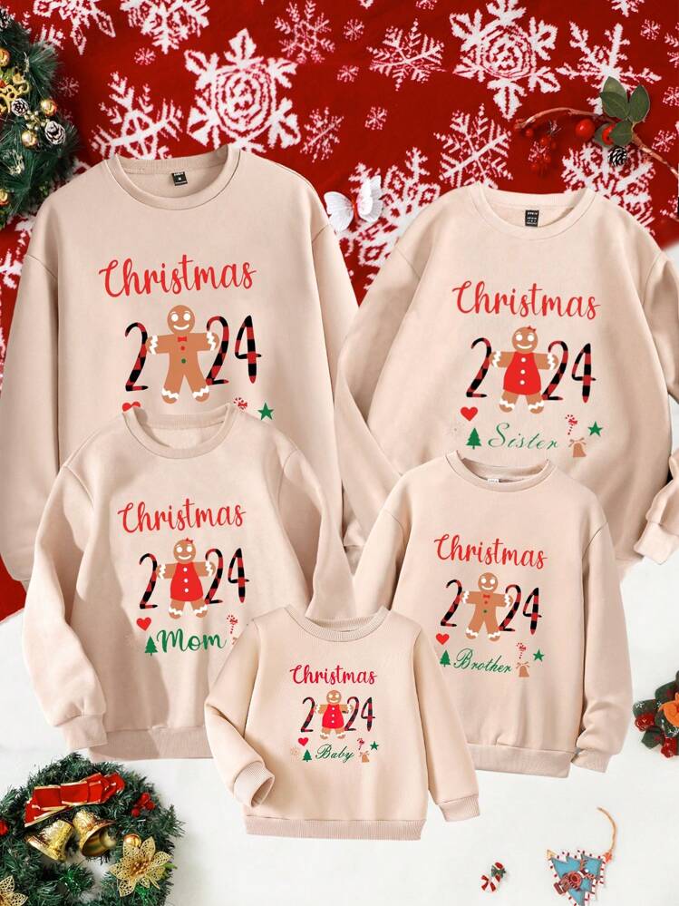 Lggwunsi Pullover Natalizio Donna - Felpe Stampa Natalizia, Pullover Top Senza Cappuccio Natale, Maglioni Natalizi Divertenti, Manica Lunga Invernale Girocollo Maglione Natalizio Donna,Rosso,S