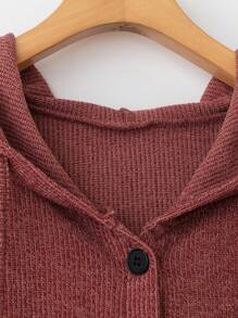 EMERY ROSE Plus Size Women's Casual Colorblock & Graphic Print Drawstring Sweatshirt For Winter - Multicolor - View 3