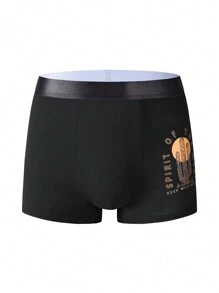 3pcs/Set Men's Cactus & Letter Print Boxer Briefs - Multicolor - View 5
